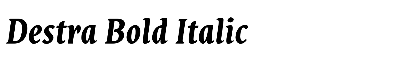 Destra Bold Italic